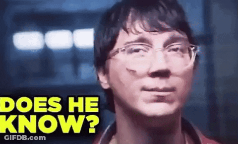 Man In Red Shirt Asking Do You Know GIF