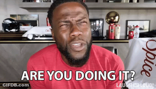 Man In Red Shirt Asking If He Is Doing It GIF