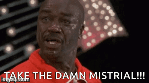 Man In Red Shirt Crying Says Take The Damn Mistrial GIF