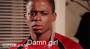 Man In Red Shirt Damn Girl GIF