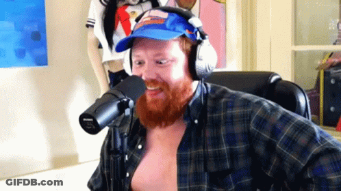 Man In Red Shirt Dancing GIF