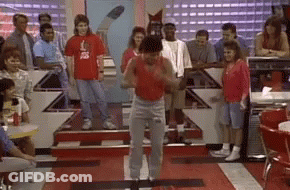 Man In Red Shirt Dancing GIF