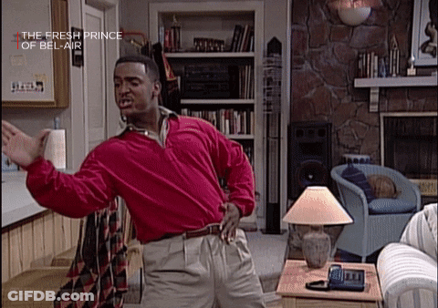 Man In Red Shirt Dancing Fresh Prince Of Bel-Air GIF