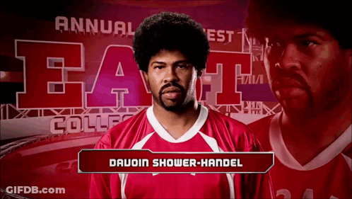 Man In Red Shirt Davoin Shower-Handel GIF