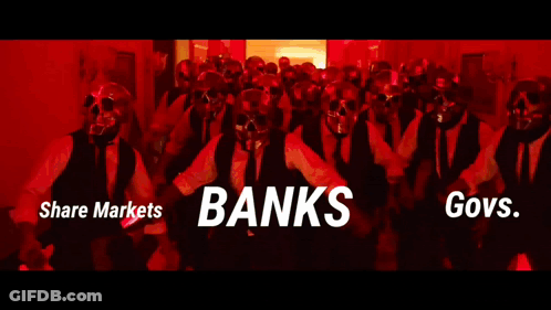Man In Red Shirt Doing Dab With Bitcoin GIF