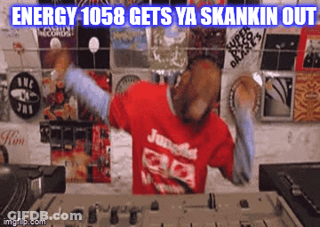 Man In Red Shirt Energy 1068 Gets Ya Skankin Out GIF