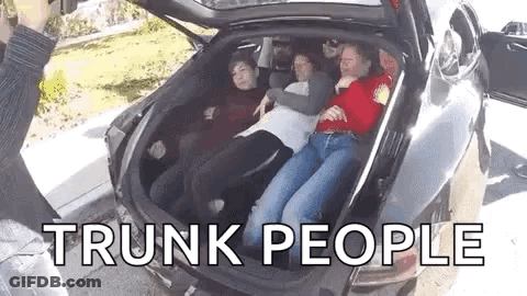 Man In Red Shirt Flexing Muscles GIF