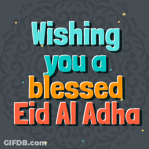 Man In Red Shirt For Eid Al-Fitr GIF