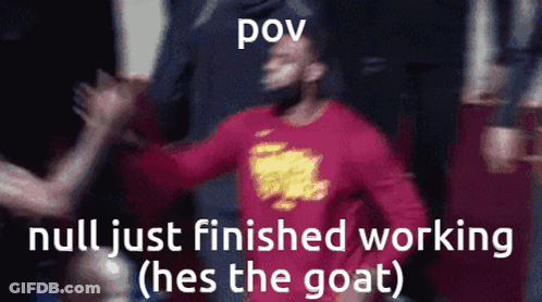 Man In Red Shirt Giving High Five GIF