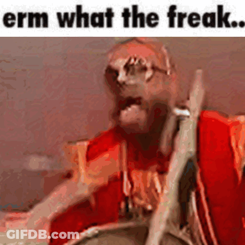 Man In Red Shirt Holding Drum Stick In Mouth Screaming GIF
