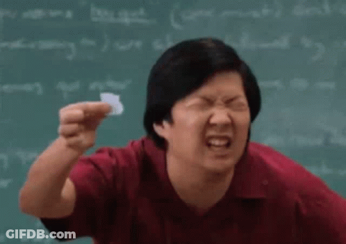 Man In Red Shirt Holding Paper GIF