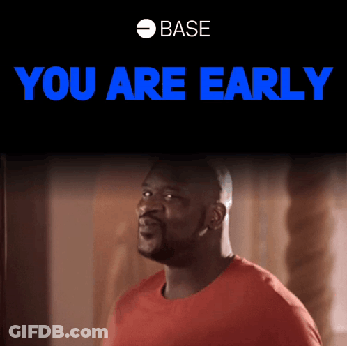 Man In Red Shirt In Front Of You Are Early Sign GIF