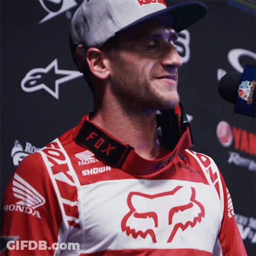 Man In Red Shirt Number 04 GIF