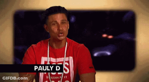 Man In Red Shirt Pauly D GIF