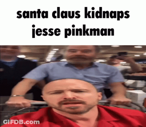 Man In Red Shirt Pushing Shopping Cart GIF