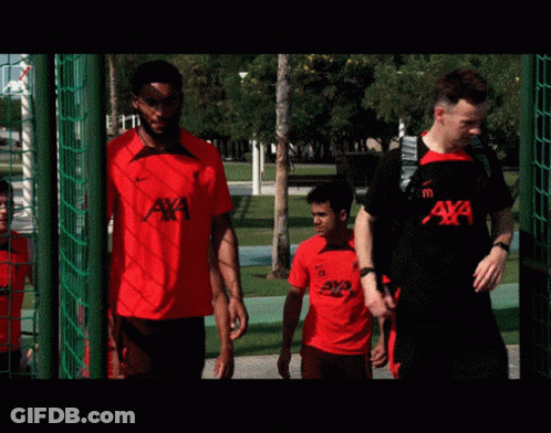 Man In Red Shirt Saying Axa GIF