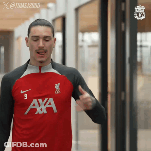 Man In Red Shirt Saying Axa GIF