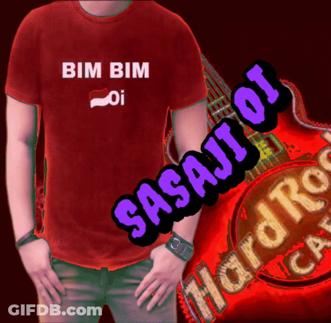 Man In Red Shirt Saying Bim Bim GIF