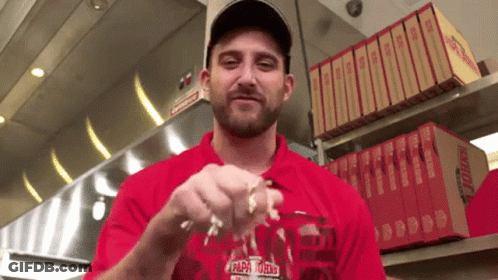 Man In Red Shirt Saying Black GIF
