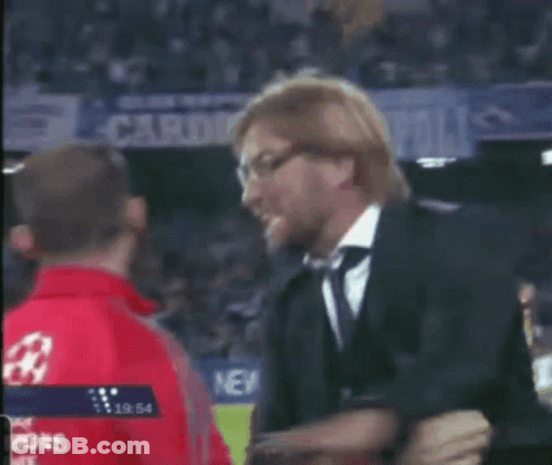 Man In Red Shirt Saying Champions GIF