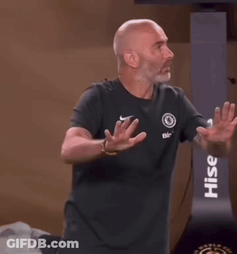 Man In Red Shirt Saying Champions GIF