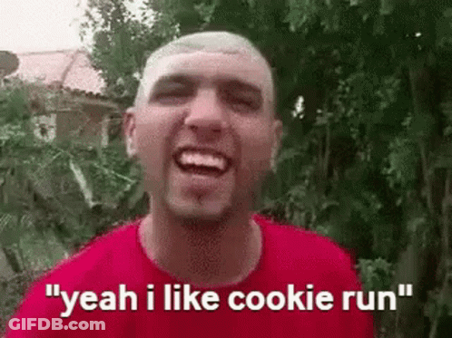 Man In Red Shirt Saying Cookie Run GIF
