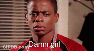 Man In Red Shirt Saying Damn Girl GIF