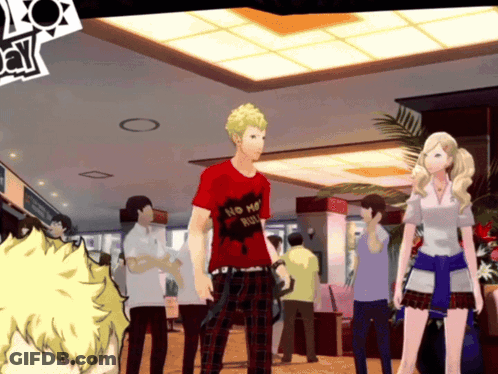 Man In Red Shirt Saying Ho Ho Ho GIF