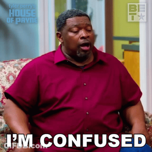 Man In Red Shirt Saying I'm Confused GIF
