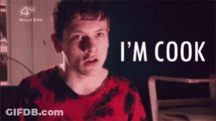 Man In Red Shirt Saying I'm Cook GIF