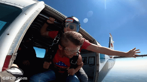 Man In Red Shirt Saying Liberty GIF
