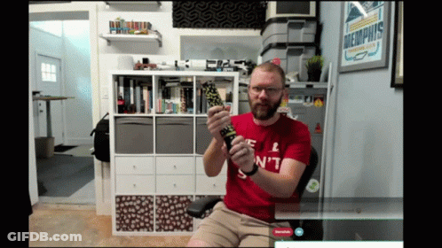 Man In Red Shirt Saying N't GIF