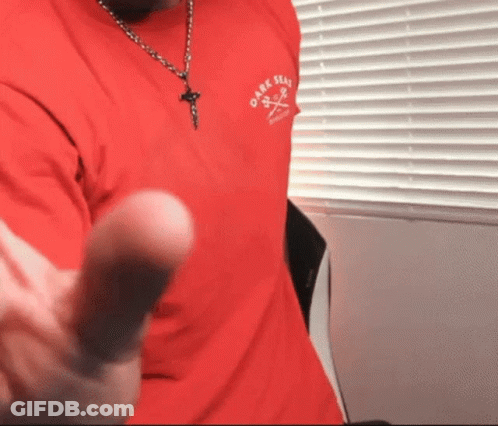 Man In Red Shirt Saying O-Ark Seals GIF