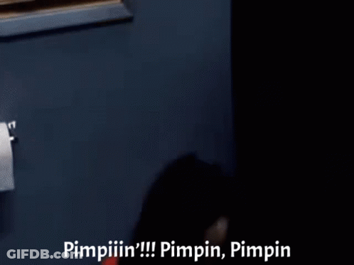 Man In Red Shirt Saying Pimpin Pimpin GIF