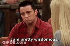 Man In Red Shirt Saying Pretty Wisdomous GIF