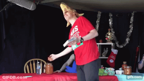 Man In Red Shirt Saying This One GIF
