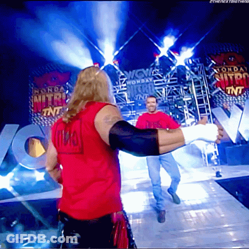 Man In Red Shirt Saying TNA GIF
