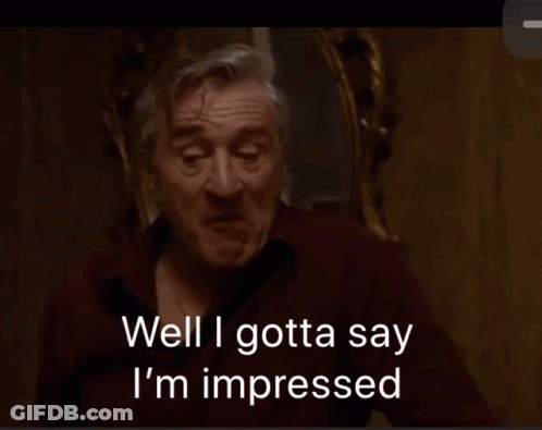 Man In Red Shirt Saying Well I Gotta Say I'm Impressed GIF