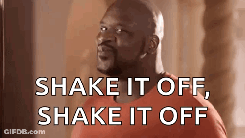 Man In Red Shirt Says Shake It Off GIF