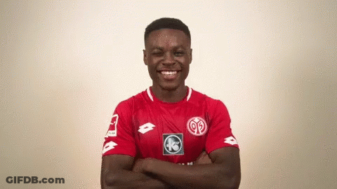 Man In Red Shirt Smiling GIF
