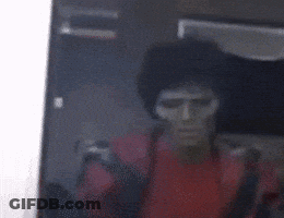 Man In Red Shirt Taking Selfie GIF