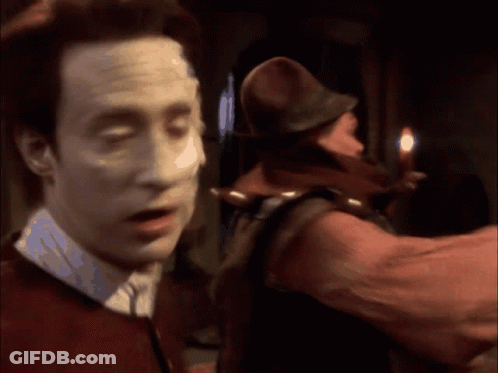 Man In Red Shirt Talking To Another Man GIF