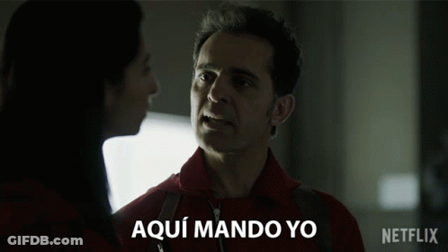 Man In Red Shirt Talking To Woman In Netflix Ad GIF