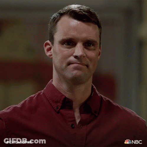 Man In Red Shirt With #Chicagofire GIF