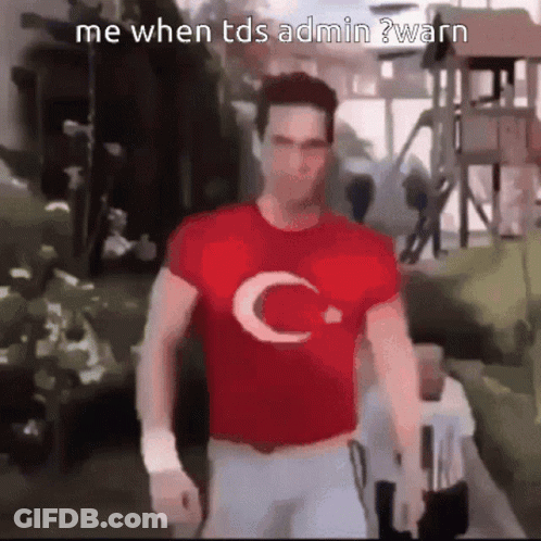 Man In Red Shirt With Crescent Moon GIF