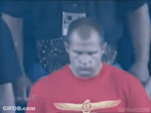 Man In Red Shirt With Eagle GIF