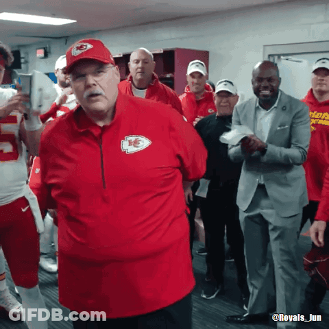 Man In Red Shirt With KC Logo GIF