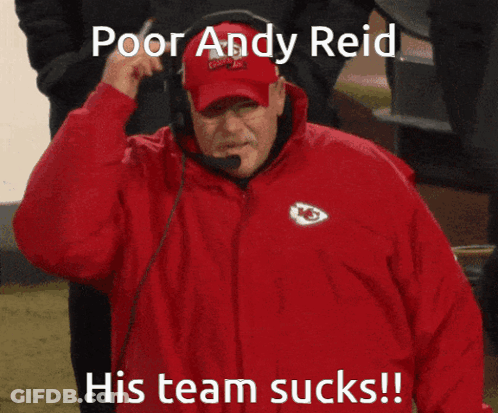 Man In Red Shirt With KC Logo GIF