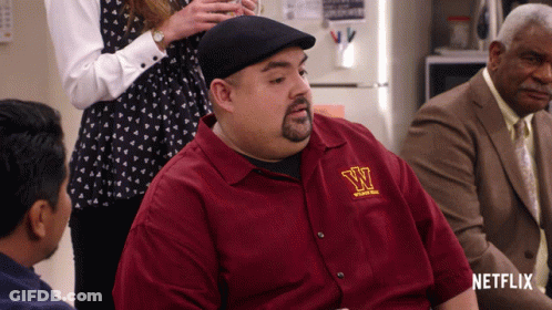 Man In Red Shirt With Letter W GIF