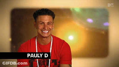 Man In Red Shirt With Pauly D GIF